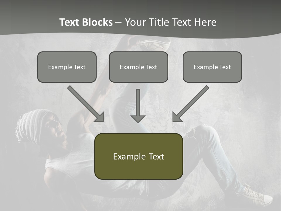 Strength Aerobics Dancer PowerPoint Template