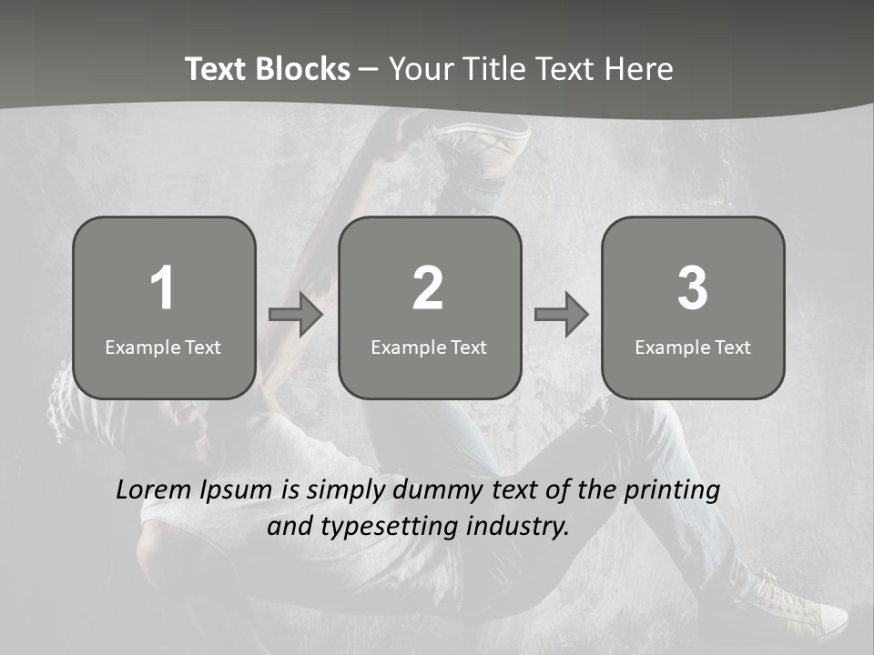 Strength Aerobics Dancer PowerPoint Template