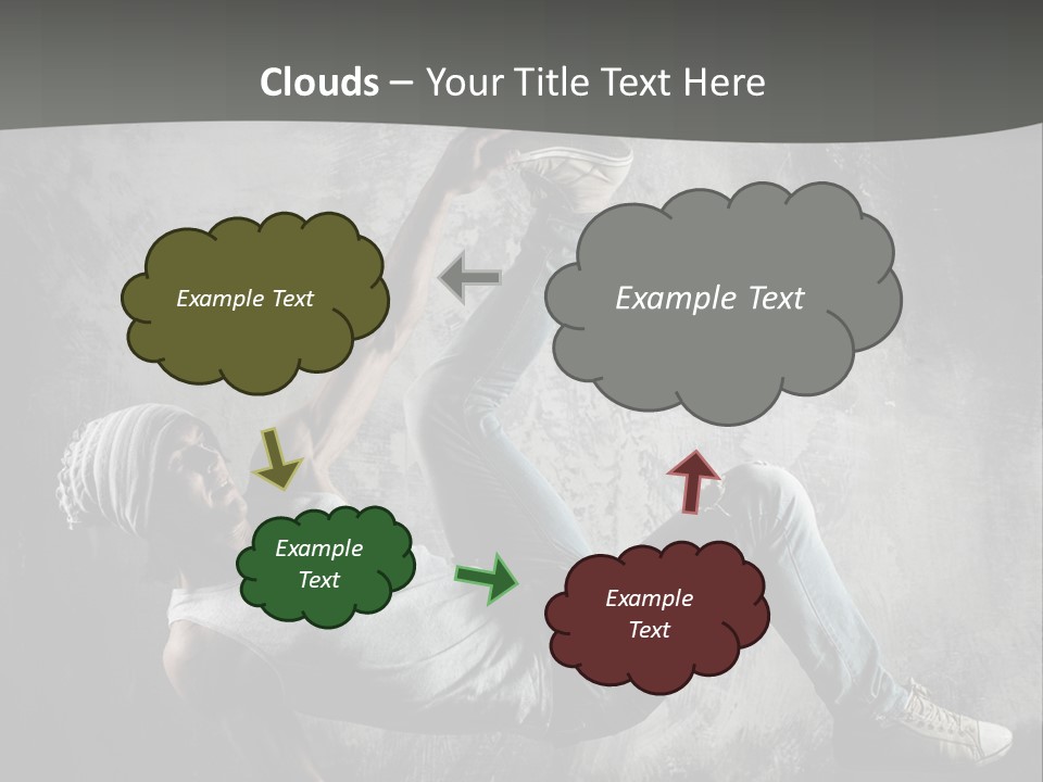 Strength Aerobics Dancer PowerPoint Template