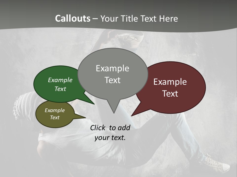 Strength Aerobics Dancer PowerPoint Template