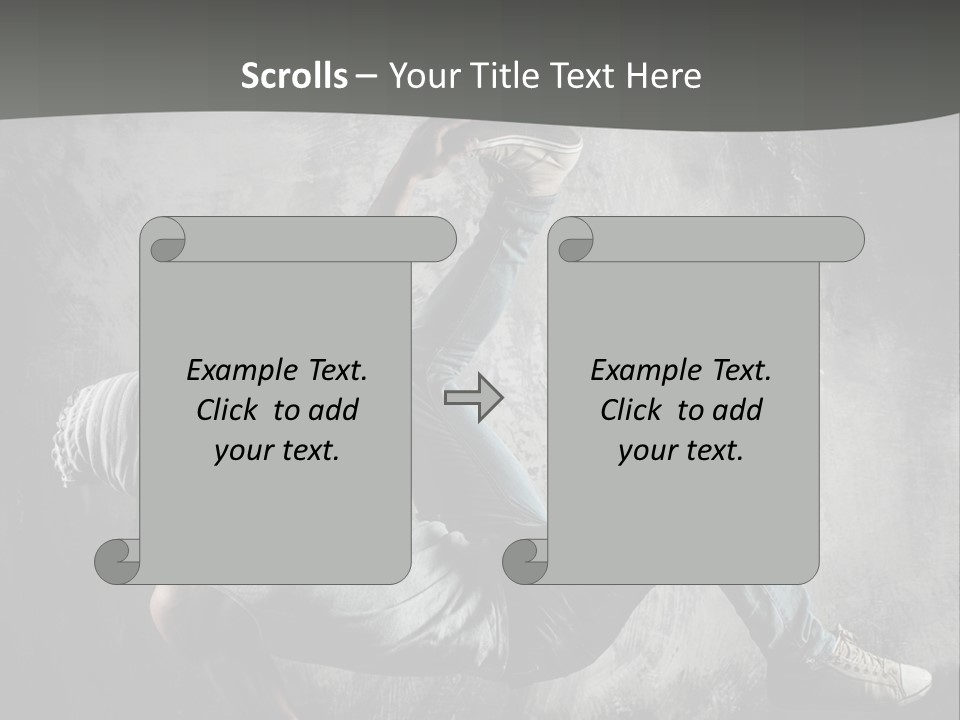 Strength Aerobics Dancer PowerPoint Template