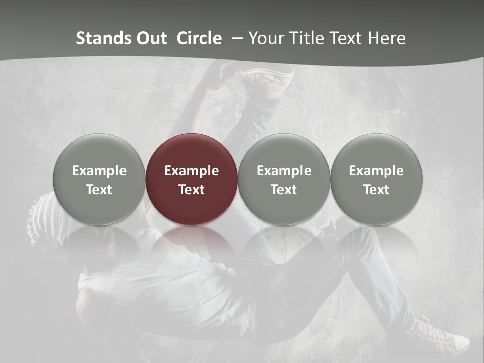 Strength Aerobics Dancer PowerPoint Template