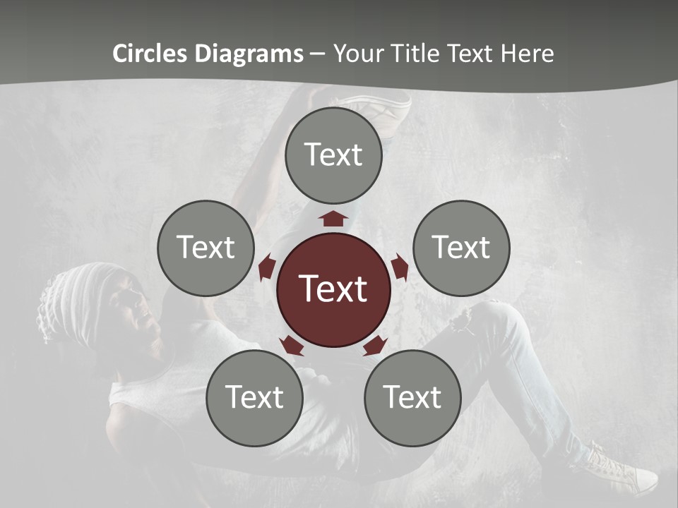 Strength Aerobics Dancer PowerPoint Template