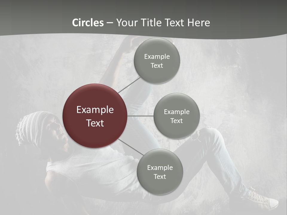 Strength Aerobics Dancer PowerPoint Template