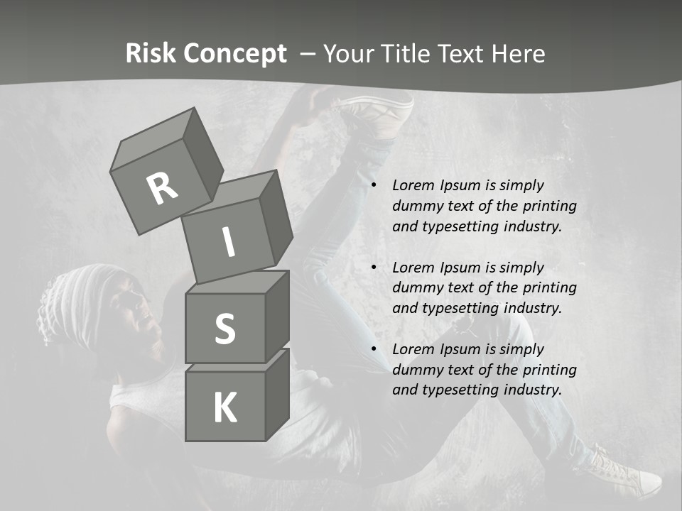 Strength Aerobics Dancer PowerPoint Template