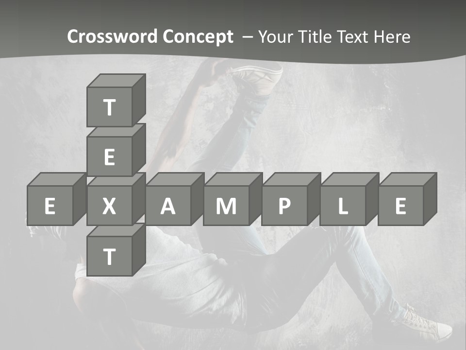 Strength Aerobics Dancer PowerPoint Template
