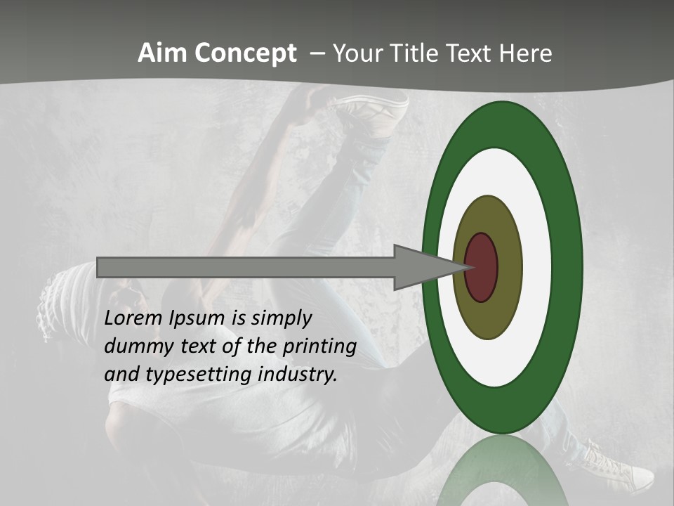 Strength Aerobics Dancer PowerPoint Template