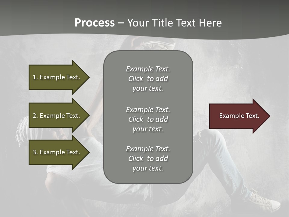 Strength Aerobics Dancer PowerPoint Template