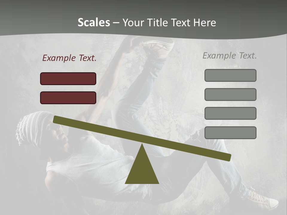 Strength Aerobics Dancer PowerPoint Template