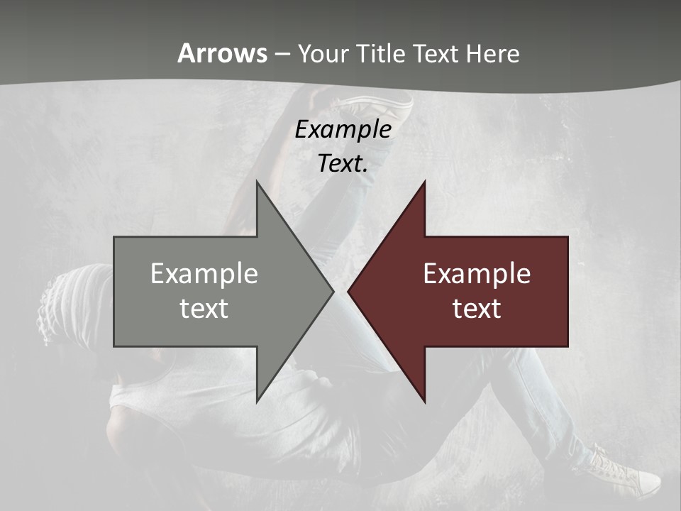 Strength Aerobics Dancer PowerPoint Template