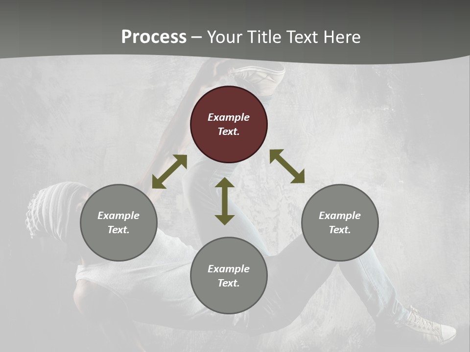 Strength Aerobics Dancer PowerPoint Template