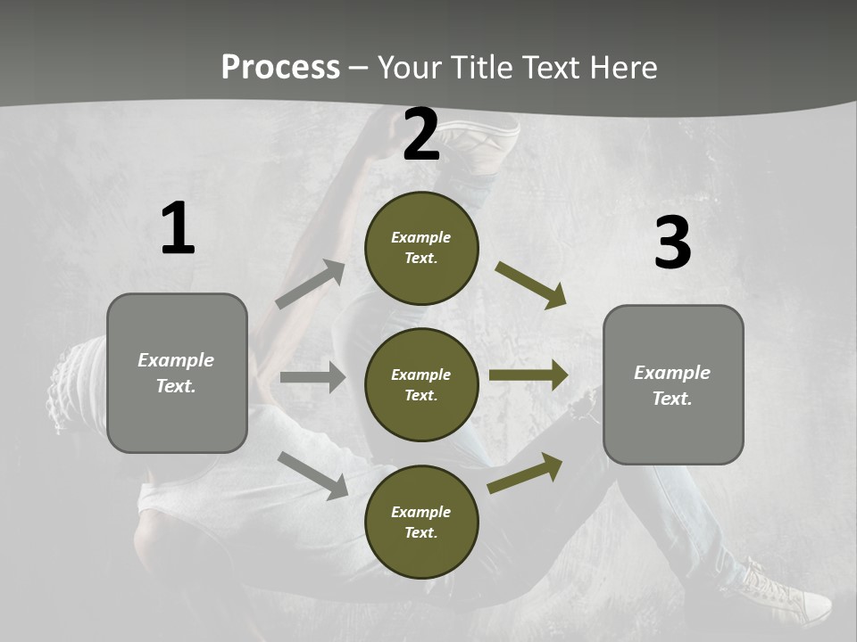 Strength Aerobics Dancer PowerPoint Template