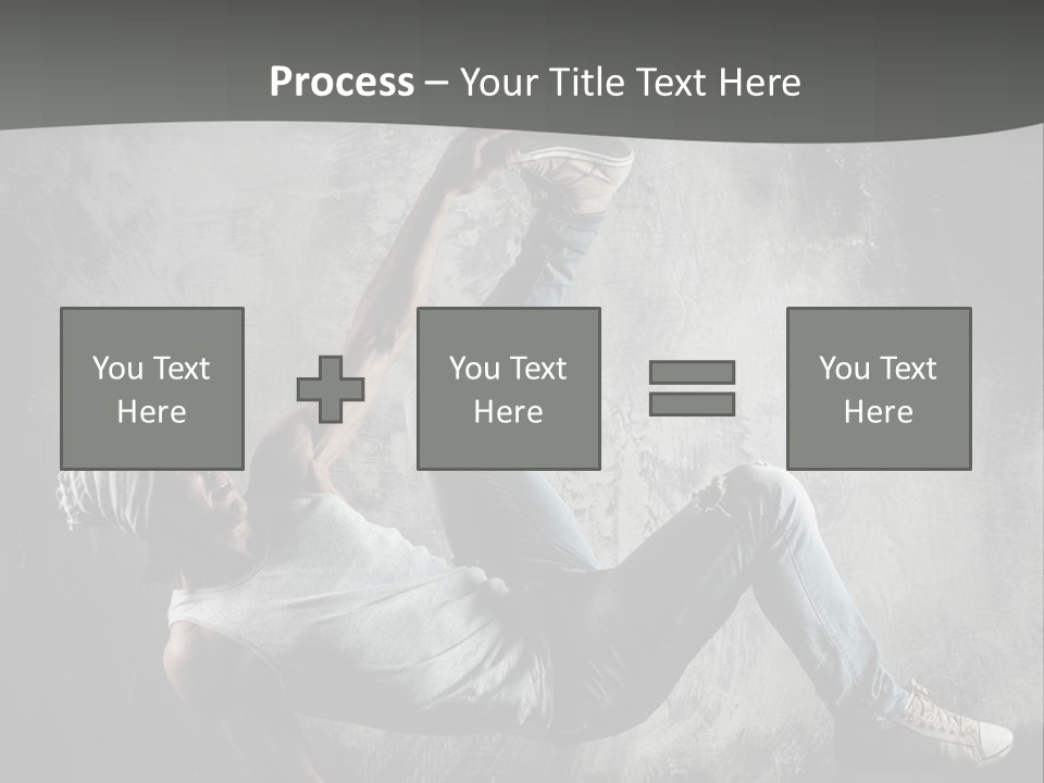 Strength Aerobics Dancer PowerPoint Template