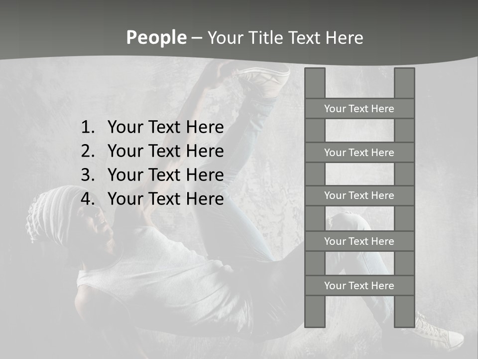 Strength Aerobics Dancer PowerPoint Template