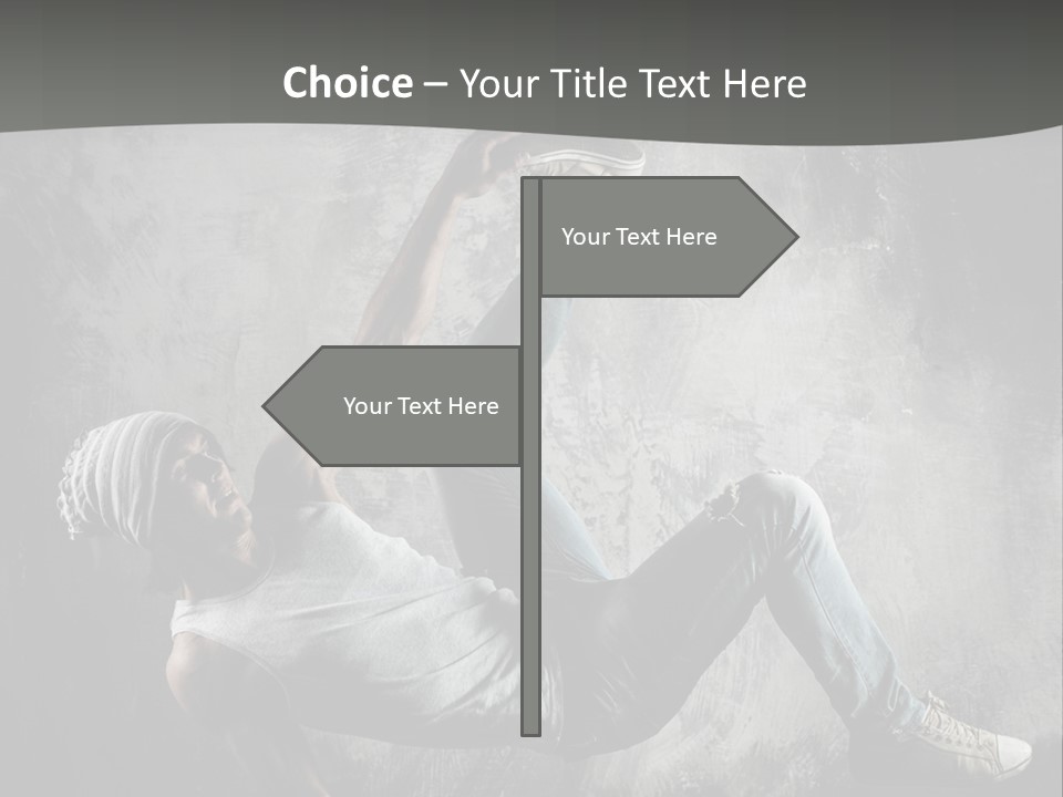 Strength Aerobics Dancer PowerPoint Template