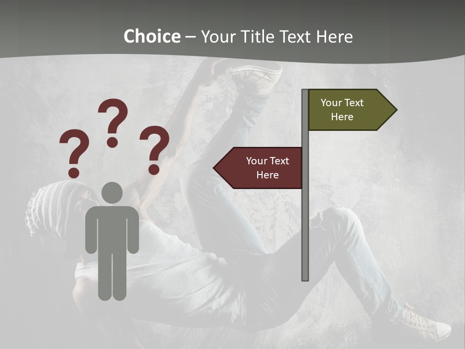 Strength Aerobics Dancer PowerPoint Template