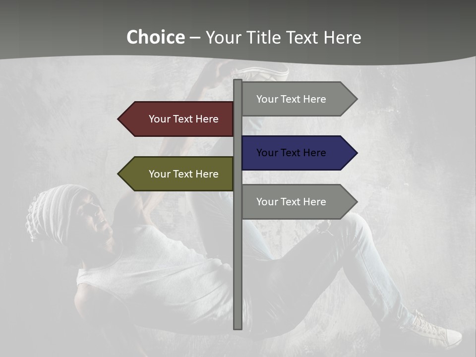 Strength Aerobics Dancer PowerPoint Template