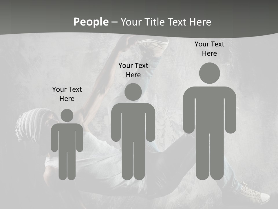 Strength Aerobics Dancer PowerPoint Template