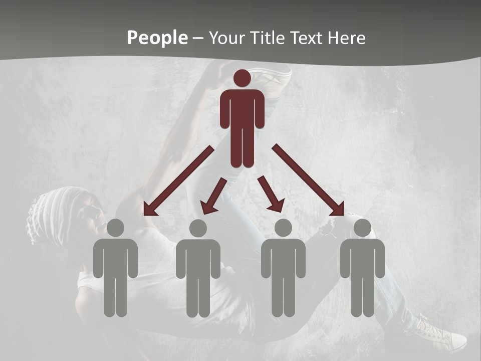 Strength Aerobics Dancer PowerPoint Template