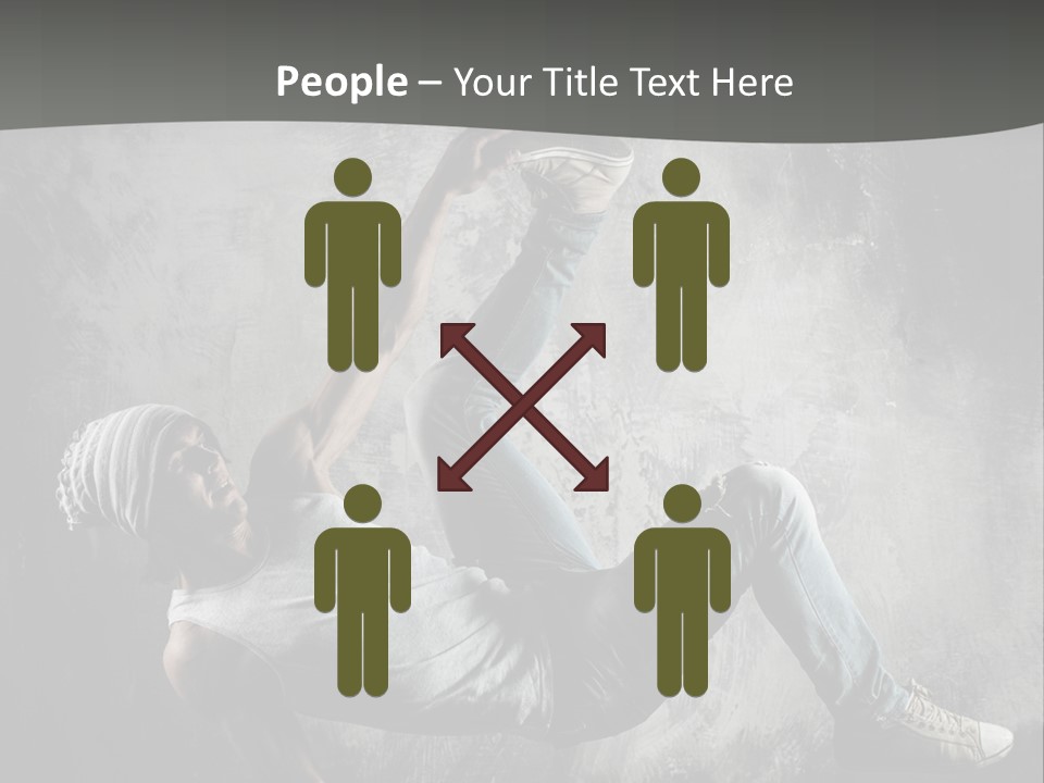 Strength Aerobics Dancer PowerPoint Template