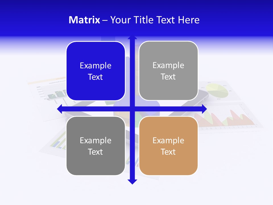 A Tablet With A Colorful Diagram On Top Of It PowerPoint Template