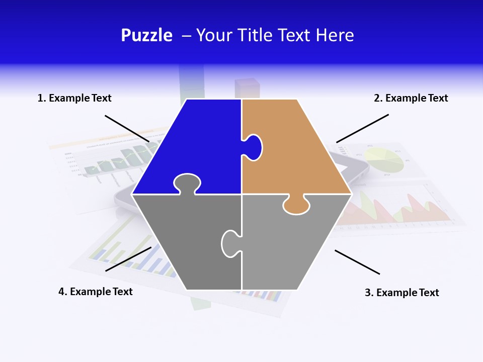 A Tablet With A Colorful Diagram On Top Of It PowerPoint Template