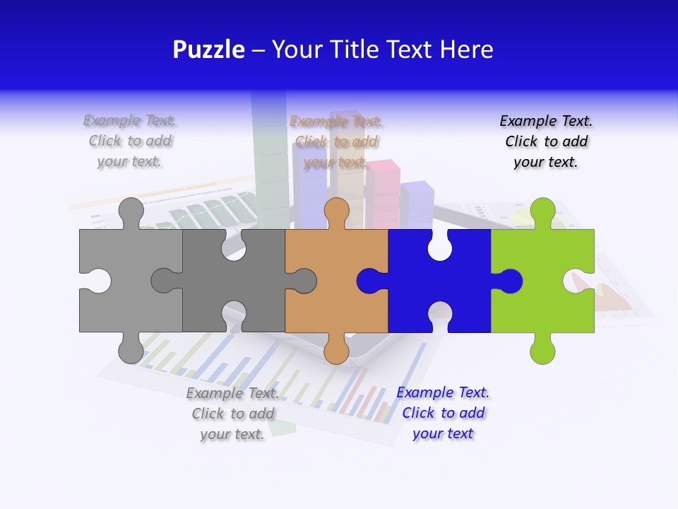 A Tablet With A Colorful Diagram On Top Of It PowerPoint Template