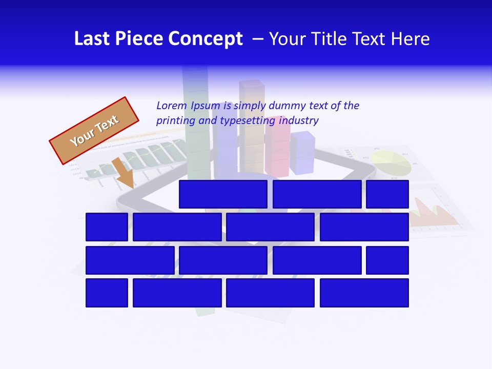 A Tablet With A Colorful Diagram On Top Of It PowerPoint Template