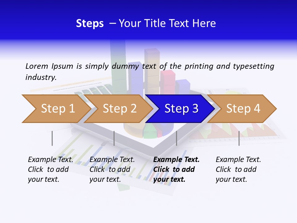 A Tablet With A Colorful Diagram On Top Of It PowerPoint Template