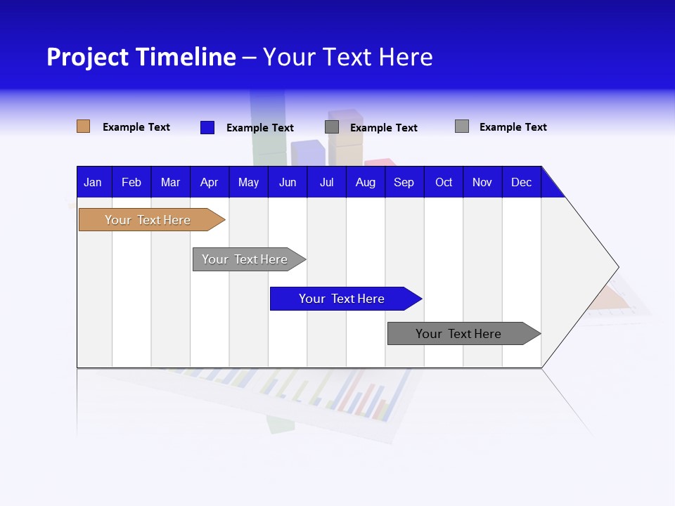 A Tablet With A Colorful Diagram On Top Of It PowerPoint Template