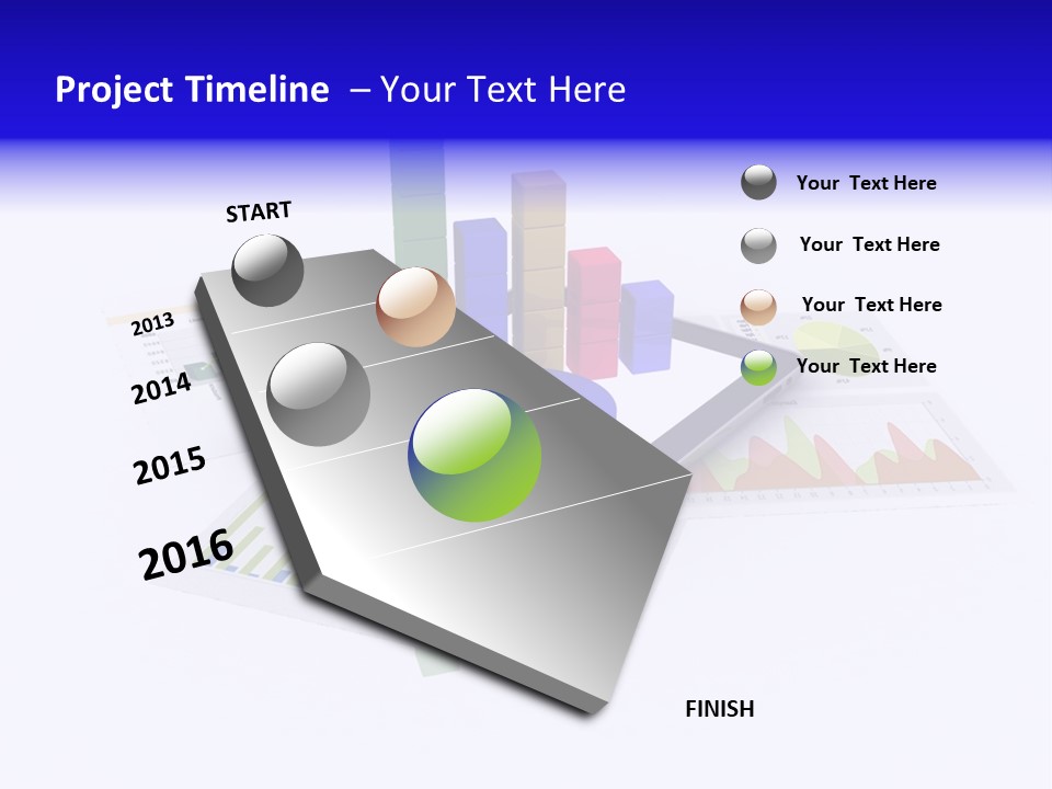 A Tablet With A Colorful Diagram On Top Of It PowerPoint Template