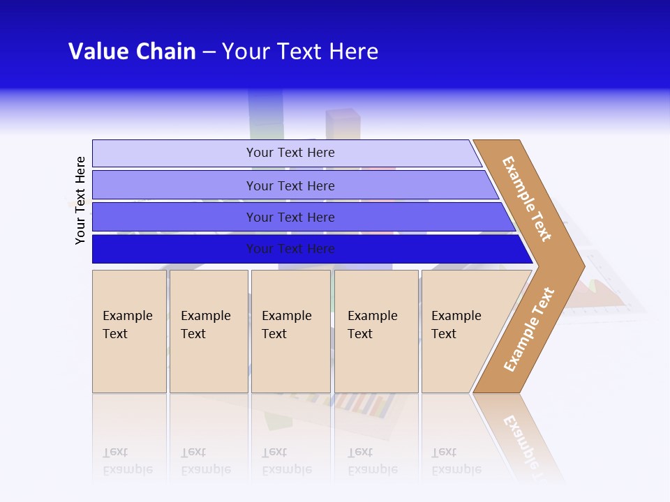 A Tablet With A Colorful Diagram On Top Of It PowerPoint Template
