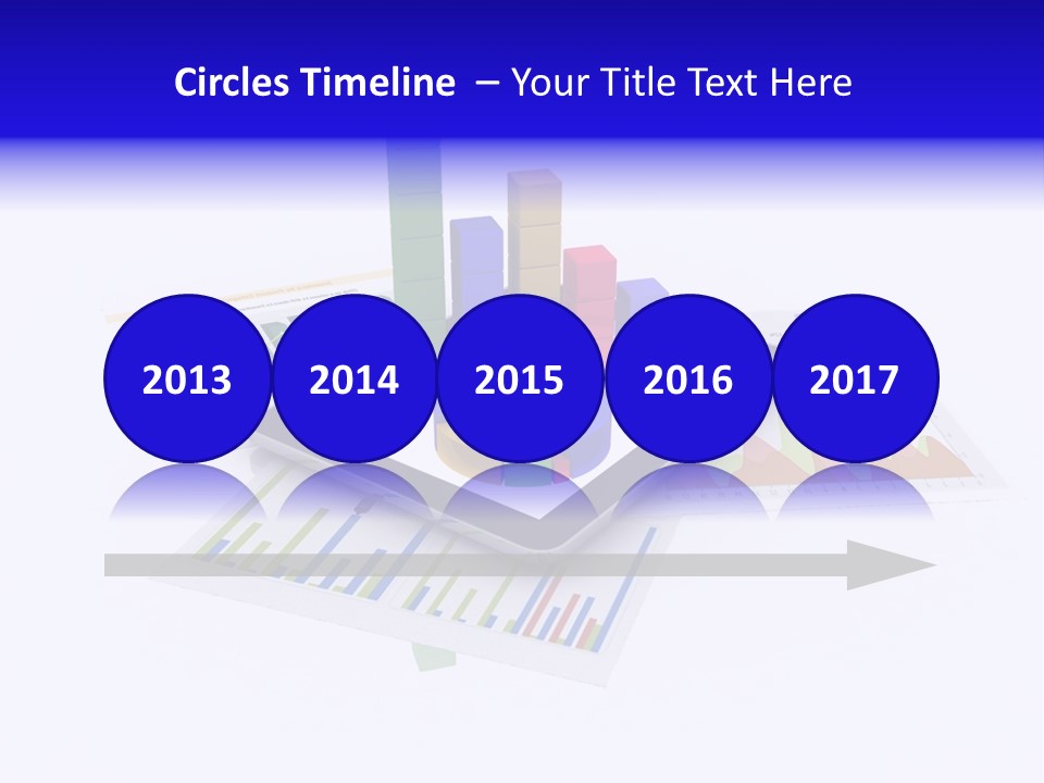 A Tablet With A Colorful Diagram On Top Of It PowerPoint Template