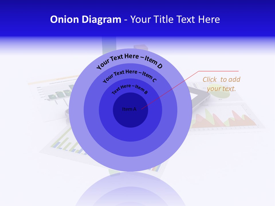 A Tablet With A Colorful Diagram On Top Of It PowerPoint Template