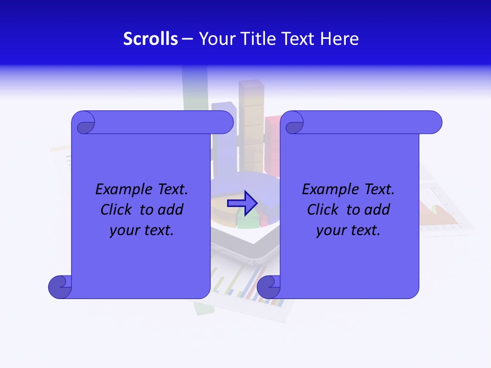A Tablet With A Colorful Diagram On Top Of It PowerPoint Template