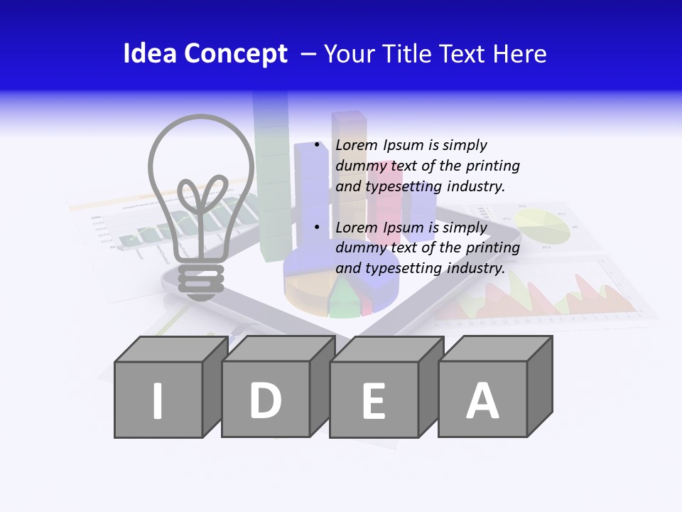 A Tablet With A Colorful Diagram On Top Of It PowerPoint Template