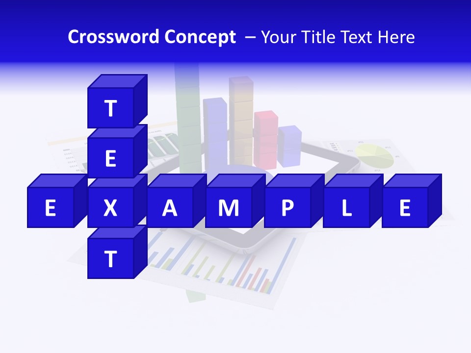 A Tablet With A Colorful Diagram On Top Of It PowerPoint Template