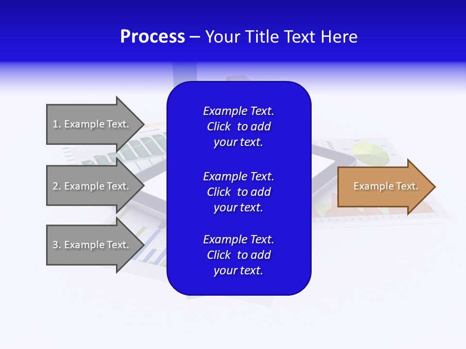 A Tablet With A Colorful Diagram On Top Of It PowerPoint Template