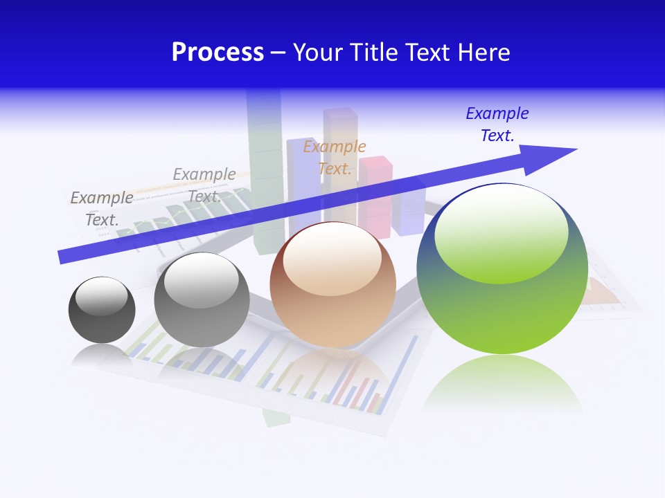 A Tablet With A Colorful Diagram On Top Of It PowerPoint Template