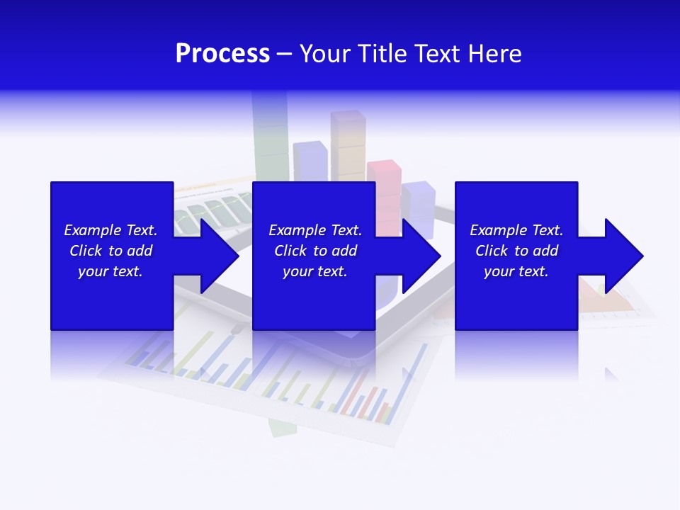 A Tablet With A Colorful Diagram On Top Of It PowerPoint Template