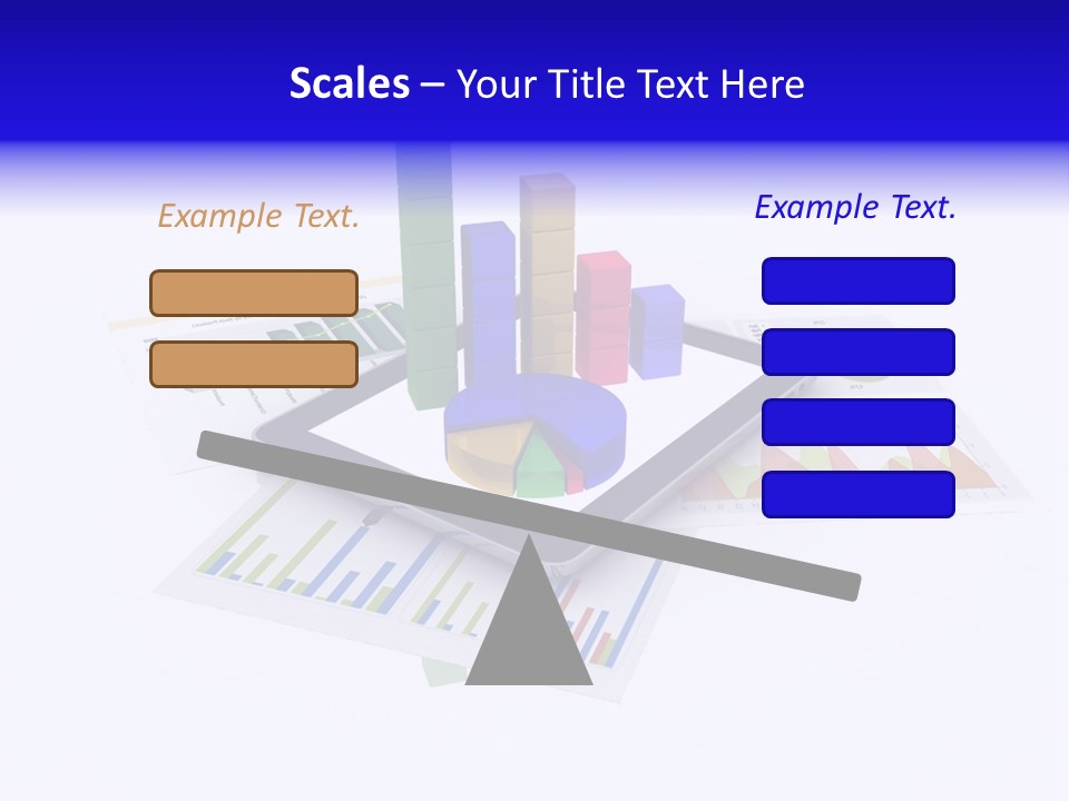 A Tablet With A Colorful Diagram On Top Of It PowerPoint Template