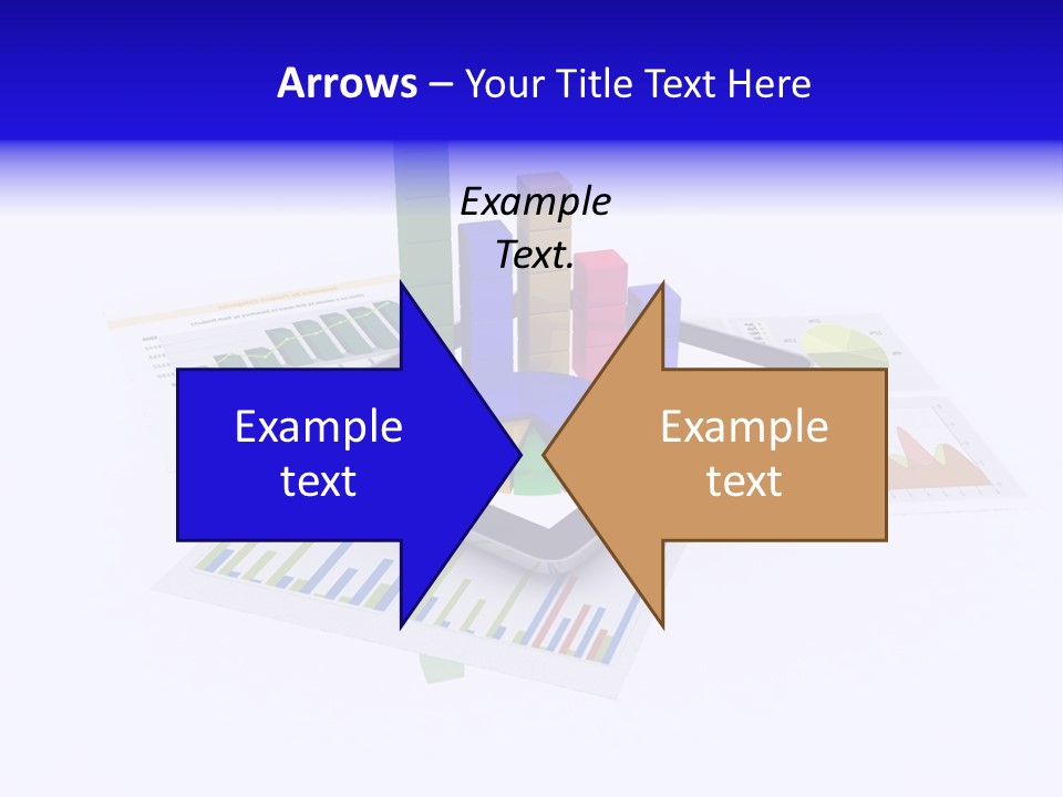 A Tablet With A Colorful Diagram On Top Of It PowerPoint Template