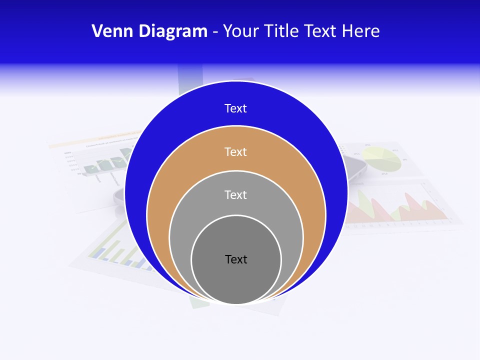 A Tablet With A Colorful Diagram On Top Of It PowerPoint Template