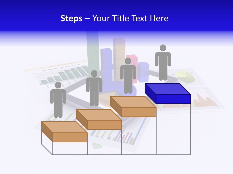 A Tablet With A Colorful Diagram On Top Of It PowerPoint Template