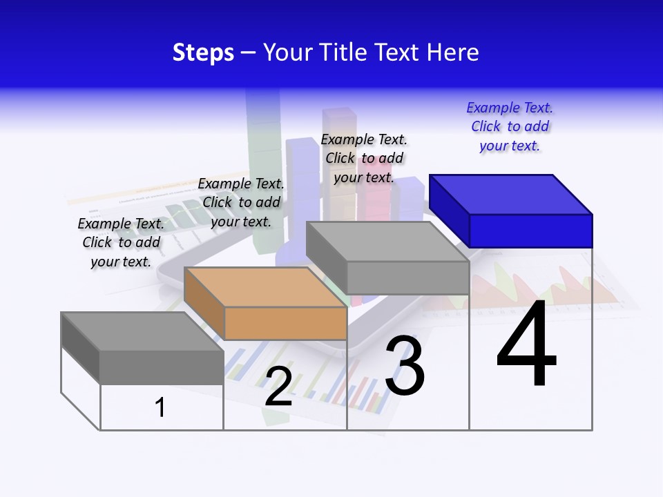A Tablet With A Colorful Diagram On Top Of It PowerPoint Template