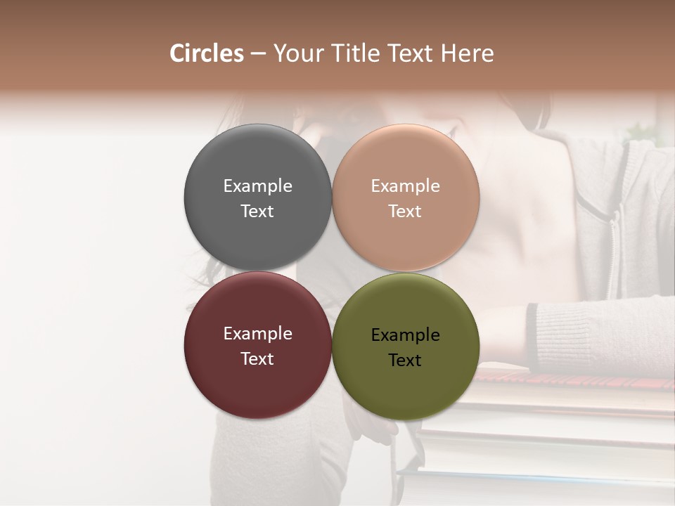 Sister Beautiful Jacket PowerPoint Template