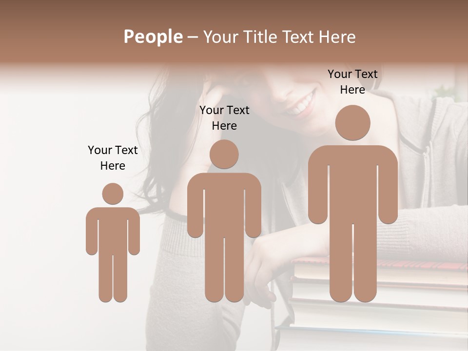 Sister Beautiful Jacket PowerPoint Template