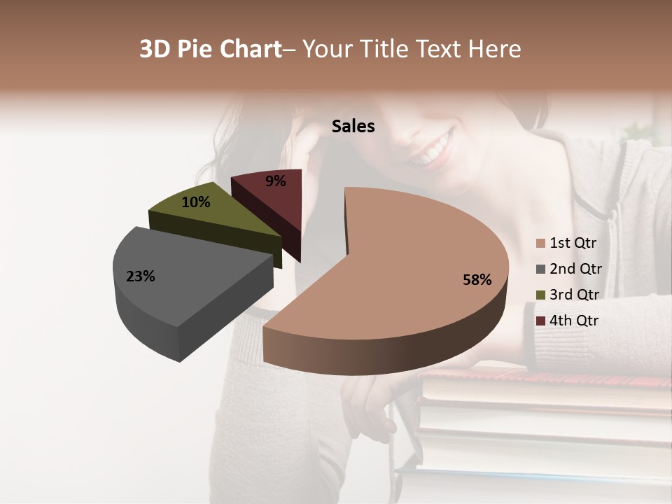 Sister Beautiful Jacket PowerPoint Template