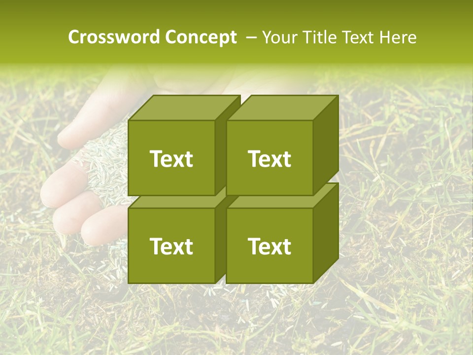 Maintenance Hand Seeding PowerPoint Template