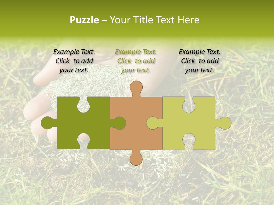 Maintenance Hand Seeding PowerPoint Template